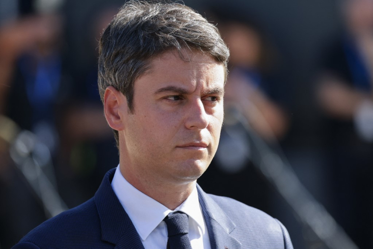 Gabriel Attal à Paris, le 14 juillet 2024. ( POOL / LUDOVIC MARIN )