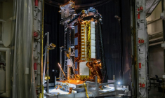 Une image de la Nasa obtenue le 29 juillet 2025 montrant le satellite NISAR au Jet Propulsion Laboratory, à Pasadena (Californie), aux Etats-Unis ( NASA / - )