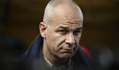 Arnaud Rousseau à Beauvais, le 28 janvier 2024. ( AFP / JULIEN DE ROSA )