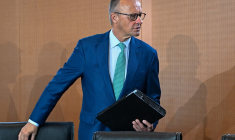 Friedrich Merz, à Berlin, le 22 juillet 2026 ( AFP / TOBIAS SCHWARZ )