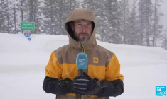 En Californie, importantes chutes de neige et rare blizzard autour de Los Angeles