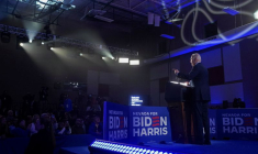 Le Président américain Joe Biden lors d'un rassemblement avant la primaire démocrate au Nevada