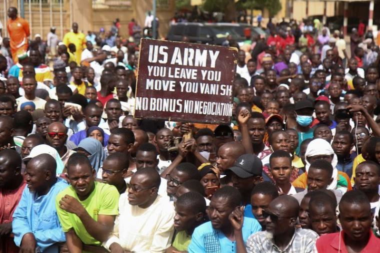 Manifestation nigérienne en protestation contre la présence militaire américaine