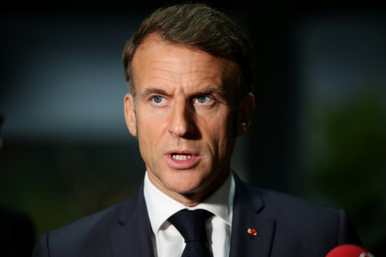 Emmanuel Macron à Belém, Brésil le 6 novembre 2025 ( AFP / Ludovic MARIN )