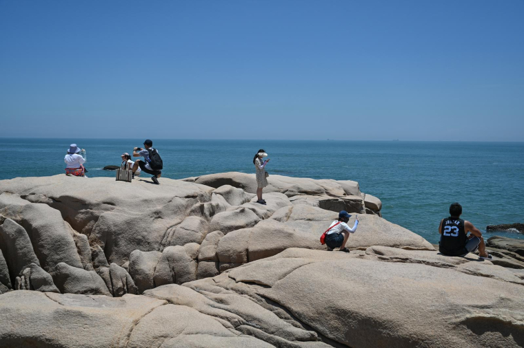 L'île Pingtan à Taiwan, le 4 août 2022. ( AFP / Hector RETAMAL )