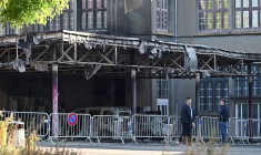 Le préau d'un collège incendié à Metz