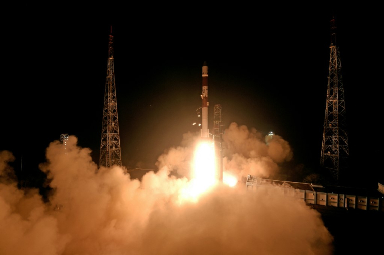 Les deux satellites SDX01 et SDX02 ont été lancés le 30 décembre 2024 depuis la base spatiale de Sriharikota ( Indian Space Research Organisati / HANDOUT )