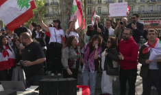 Des centaines de personnes rassemblées à Paris en soutien au Liban
