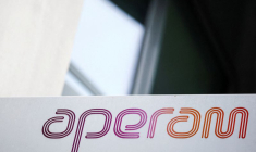 Logo du fabricant d'acier inoxydable Aperam près de Paris