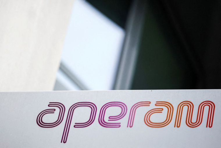 Logo du fabricant d'acier inoxydable Aperam près de Paris