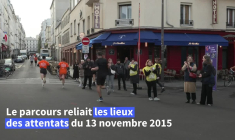 13-Novembre: une "course pour la liberté" sillonne les lieux des attentats