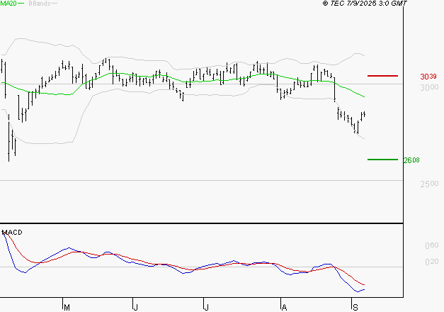 VEOLIA ENVIRONNEMENT : Sous les résistances, une consolidation est probable