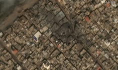 Vue satellite de la mosquée al Gharbi dans l'ouest de Gaza