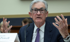 Le président de la Réserve fédérale américaine (Fed) Jerome Powell ( GETTY IMAGES NORTH AMERICA / ALEX WONG )