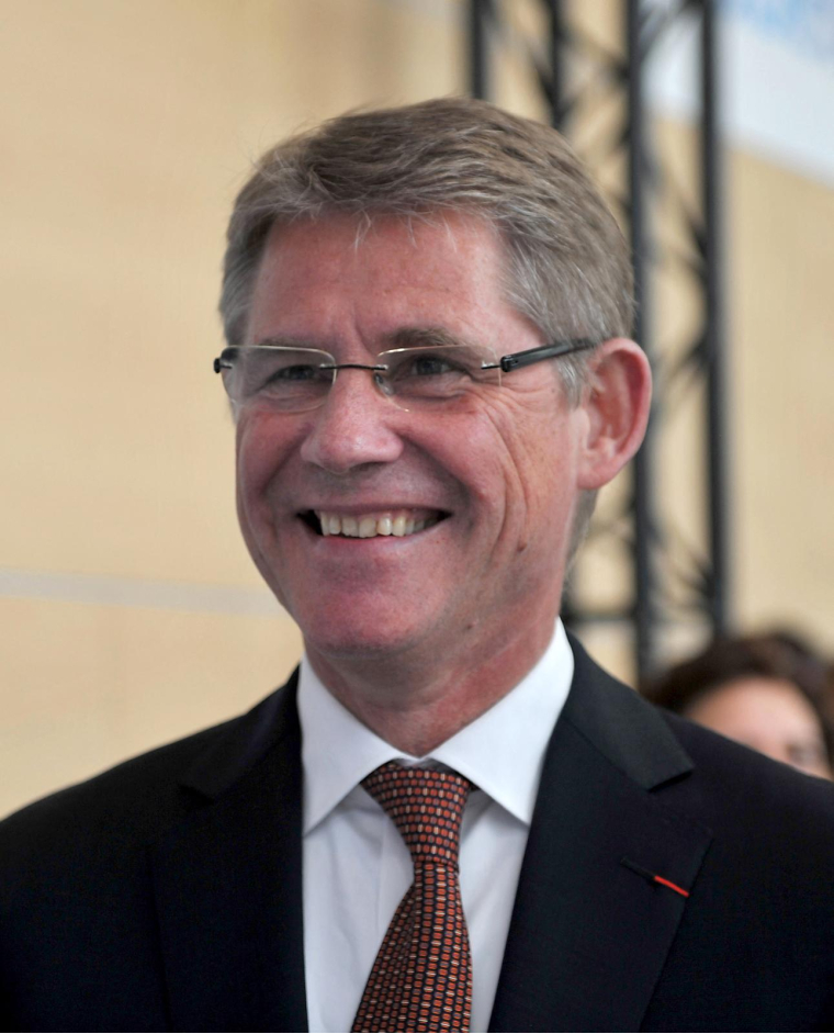 Lars Rebien Sørensen, président du conseil d'administration de la fondation Novo Nordisk, à Chartres le 21 avril 2016.  ( AFP / GUILLAUME SOUVANT )
