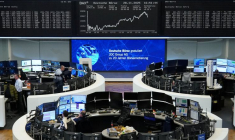 Graphique de l'indice allemand DAX à la bourse de Francfort