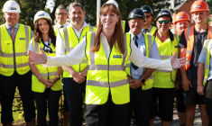 La vice-Première ministre, Angela Rayner, a par ailleurs promis "la plus grande accélération en matière de logement social et abordable depuis une génération" ( POOL / IAN VOGLER )