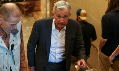 Le président de la Réserve fédérale Jerome Powell au symposium économique de Jackson Hole
