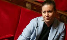 Mathilde Panot à Paris, le 25 février 2026. ( AFP / ALAIN JOCARD )