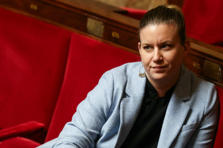 Mathilde Panot à Paris, le 25 février 2026. ( AFP / ALAIN JOCARD )