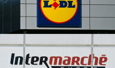 La chaîne de supermarché Lidl a été condamnée par la cour d'appel de Paris à verser 43 millions d'euros d'indemnisation à Intermarché pour pratiques commerciales trompeuses ( AFP / GABRIEL BOUYS )