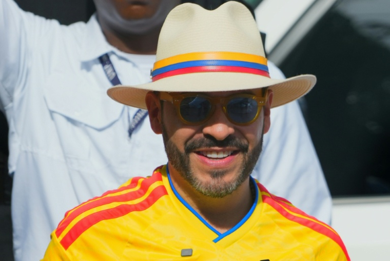 Le président-élu de la Colombie Abelardo de la Espriella, le 21 juin 2026 à Barranquilla ( AFP / Vanexa Romero )