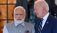 Joe Biden et Narendra Modi, à Washington, le 21 juin 2023 ( AFP / MANDEL NGAN )