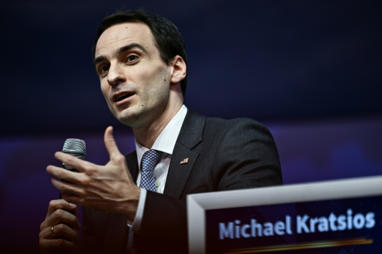 Michael Kratsios, conseiller de la Maison Blanche aux sciences et technologies, le 29 octobre 2025 à Gyeongiu, en Corée du Sud ( AFP / ANTHONY WALLACE )