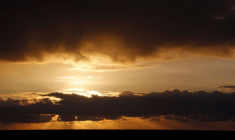 La côte atlantique au coucher du soleil au Cap Ferret, dans le sud-ouest de la France