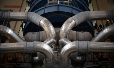 La "salle des machines" de l'EPR de Flamanville (illustration) ( AFP / LOU BENOIST )