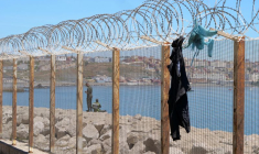 Vue à Fnideq, près de l'enclave espagnole de Ceuta