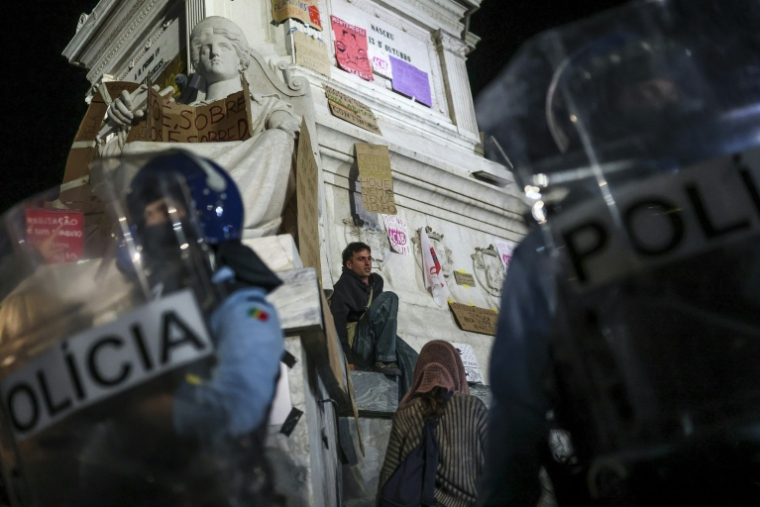 Student protest movement across Europe have condemned heavy-handed police action and government reactions focused on public order ( AFP / PATRICIA DE MELO MOREIRA )
