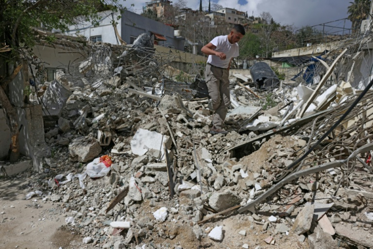 So far this year, 17 homes have been razed in Al-Bustan, compared with 13 in the whole of 2025, and 24 the year before, Ir Amim figures show ( AFP / AHMAD GHARABLI )