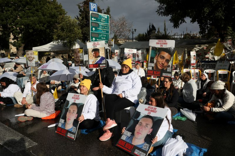 Une manifestation appelant au retour immédiat des otages détenus à Gaza