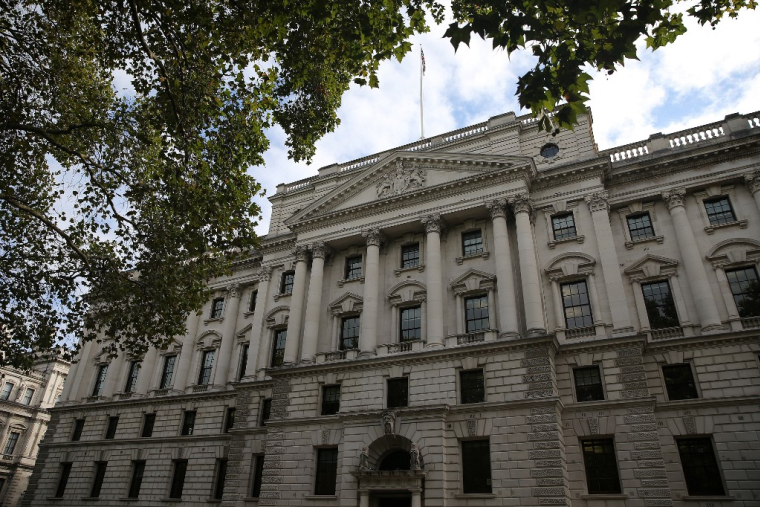 Le siège du Trésor britannique, à Londres. ( AFP / ISABEL INFANTES )