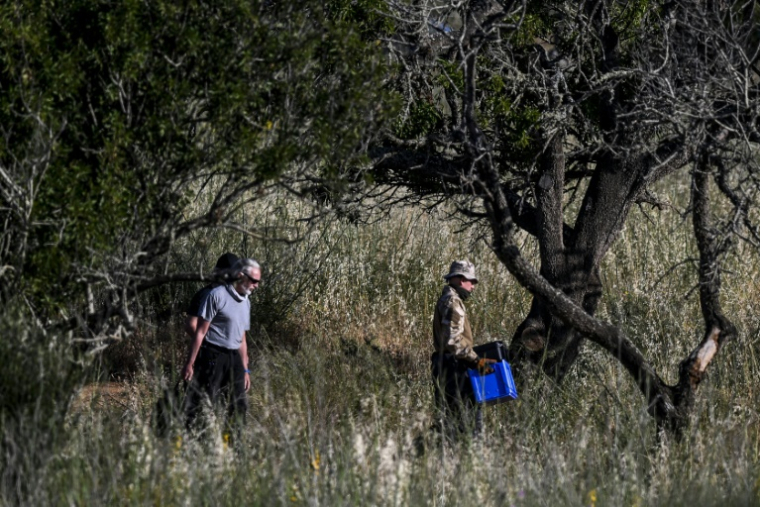 Opérations de recherche dans le cadre de l'enquête sur la disparition de Maddie McCann sur la commune de Lagos, dans le sud du Portugal, le 5 juin 2025 ( AFP / Patricia DE MELO MOREIRA )