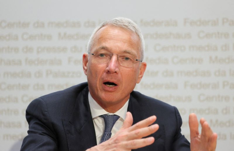Axel Lehmann, président de Crédit Suisse, à Berne