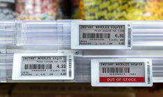 Des étiquettes électroniques dans un magasin (photo d'illustration) (Crédit:  / Adobe Stock)
