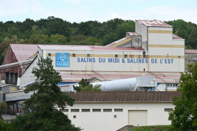 Le site d'extraction des Salins du Midi et des Salines de l'Est à Varangeville, en Meurthe-et-Moselle, le 5 septembre 2025 ( AFP / Jean-Christophe VERHAEGEN )
