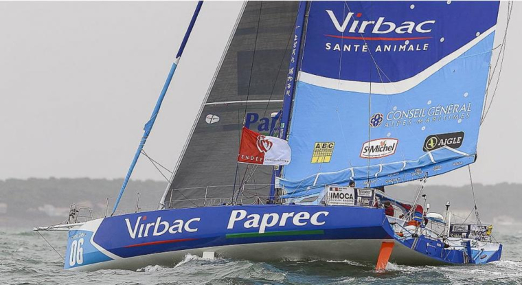Le voilier Virbac-Paprec. (© J. Le Gall)