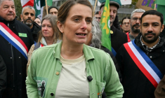 La candidate écologiste à la présidentielle Marine Tondelier le 24 ocotobre 2026 à Paris ( AFP / NICOLAS TUCAT )