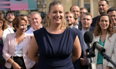 Mathilde Panot à Paris, le 9 juillet 2024. ( AFP / BERTRAND GUAY )