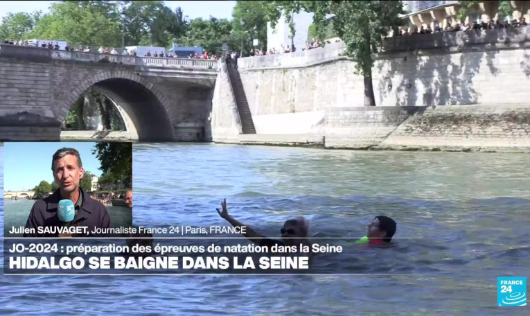 JO-2024 : Anne Hidalgo se baigne dans la Seine