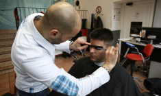 Un salon de coiffure en Allemagne