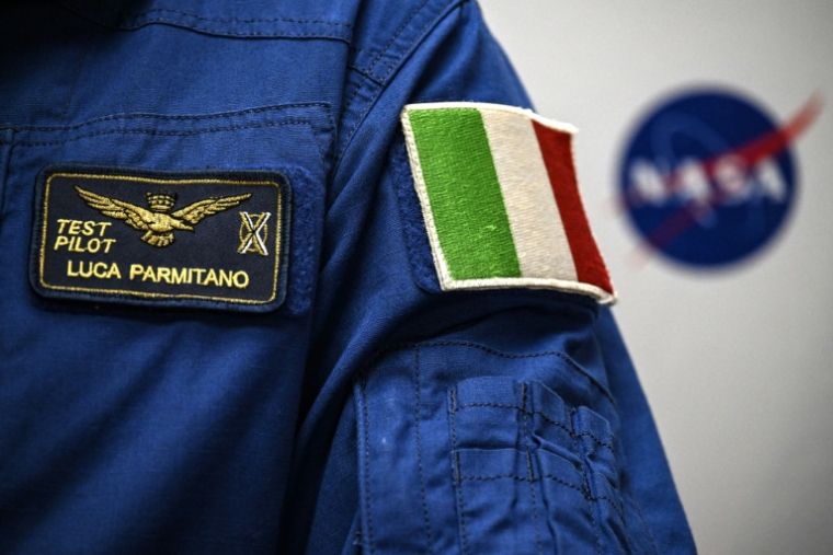 L'astronaute italien Luca Parmitano de l'ESA à Houston au Texas le 9 juin 2026 ( AFP / RONALDO SCHEMIDT )