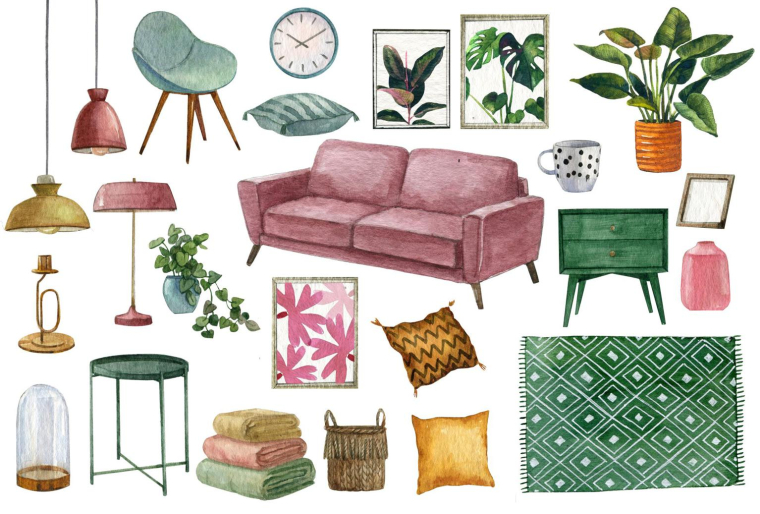 La règle du 80/20 permet d’adopter les dernières tendances en matière de décoration tout en maîtrisant son budget. ( crédit photo : Shutterstock )