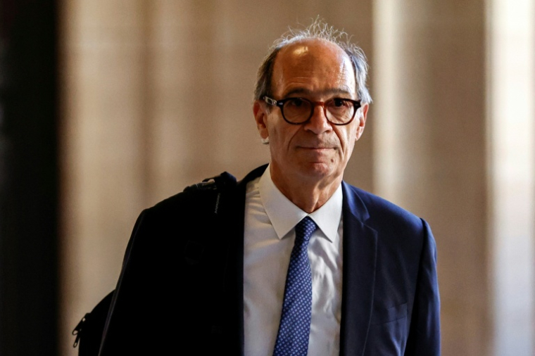 Éric Woerth au tribunal de Paris le 26 mai 2026 ( AFP / SIMON WOHLFAHRT )
