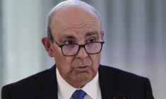 Eric Trappier, à Paris, le 16 mai 2024 ( AFP / STEPHANE DE SAKUTIN )