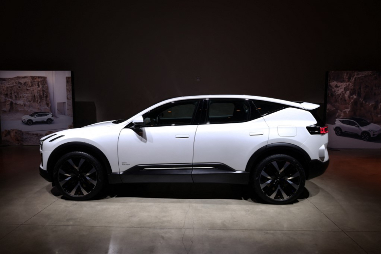 Un modèle de SUV électrique Polestar 3, à Los Angeles, en 2023 (illustration) ( GETTY IMAGES NORTH AMERICA / TOMMASO BODDI )