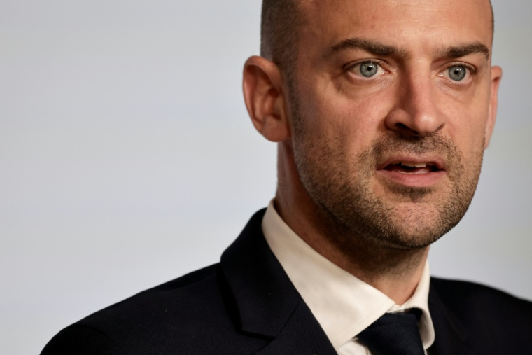 Le ministre des Affaires étrangères et vice-président du MoDem, Jean-Noël Barrot; le 3 juin 2026 à Paris ( AFP / STEPHANE DE SAKUTIN )